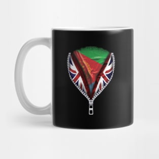 Eritrean Flag  Eritrea Flag British Flag Ripped Open - Gift for Eritrean From Eritrea Mug